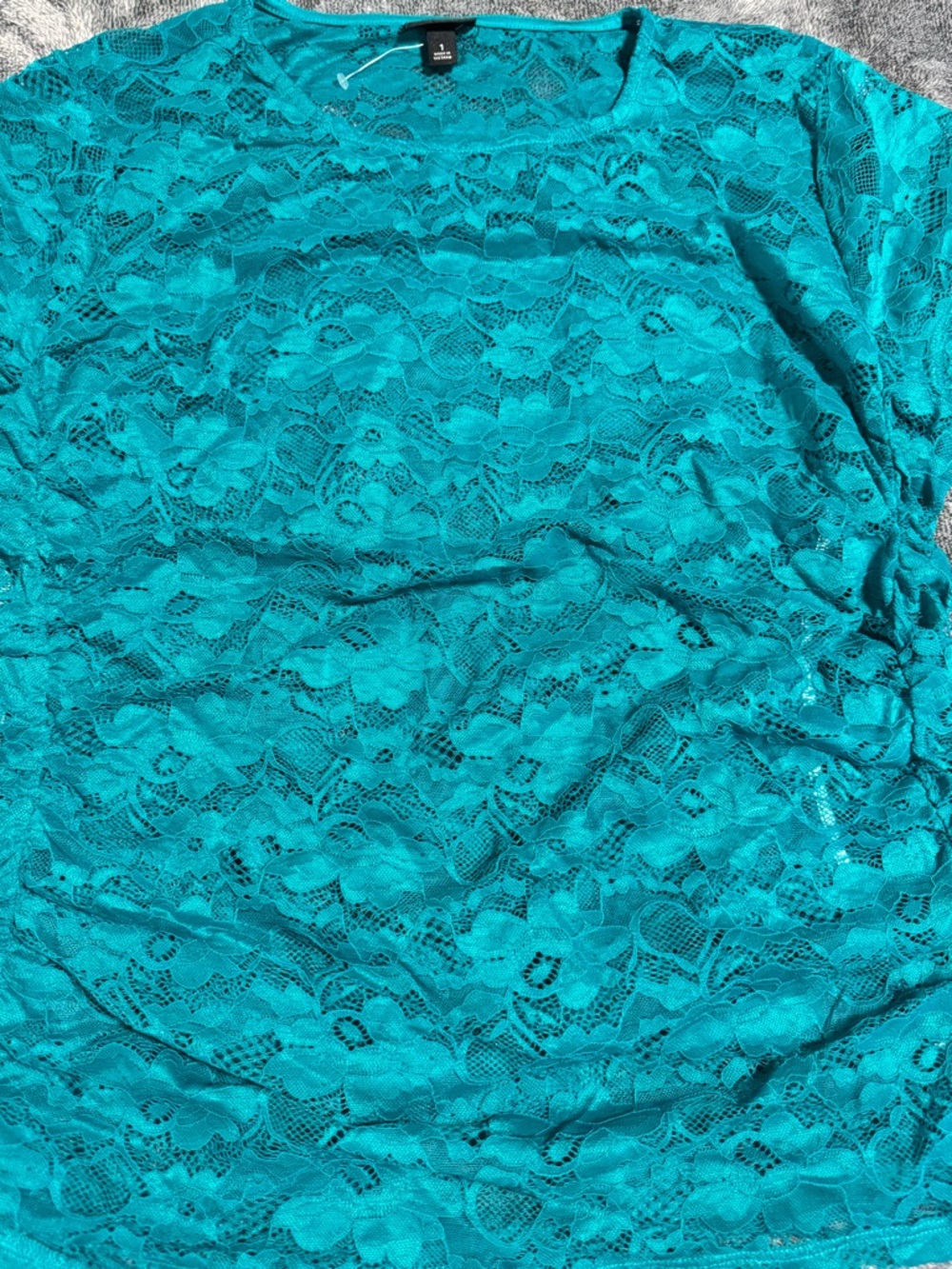 Teal Lace Top